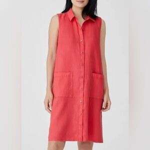 Eileen Fisher Classic linen dress sz M